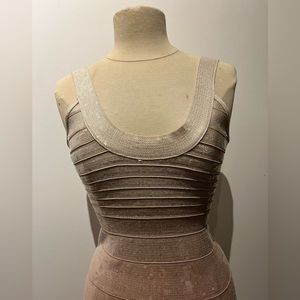 Herve Leger Mid Length Dress Size Small